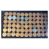 MIXED GROUP VARIOUS DATE WHEAT/STEAL PENNIES