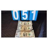 1995 1976 2003 $2 BILLS