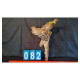 2 FULL MOUNTED SPRUCE GROUSE ON DRIFT WOOD