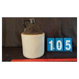 2 GALLON STONEWARE WHISKEY JUG