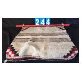 NAVAJO SADDLE HAND WOVEN BLANKET