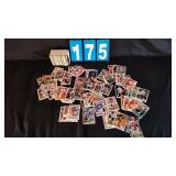 SMALL BOX OF VARIOUS UNSORTED FOOTBALL CARDS