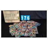 LARGE BOX OF VARIOUS UNSORTED FOOTBALL CARDS