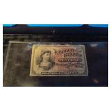 1863 UNITED STATES 10 CENT FRACTIONAL NOTE