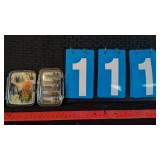 2 FLY BOXES FILLED WITH VARIOUS FISHING FLIES