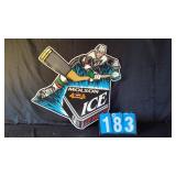 METAL MOLSON ICE HOCKEY SIGN 29X30