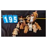 BOX OF INDIAN DOLLS