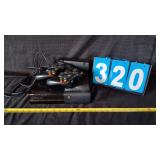 X BOX 360 CONSOLE, & 2 CONTROLLERS
