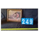JIM DALY 1980 DOG & BOY FRAMED ART WORK