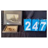TRACTOR & STEAM ENGINE B&W FRAMED PHOTOS