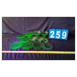GROUP LOT OF URANIUM GLASS