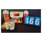 FISHER PRICE BARN & SILOS TOY FARM SET