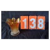 FENTON CARNIVAL GLASS VASE