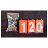 BAG OF VINTAGE SHOOTER MARBLES