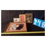 VARIOUS FRAMES & ADVERTISING THERMOMETER