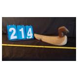 FOLK ART HAND CARVED WOOD DUCK DECOY UNSIGNED