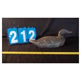PRIMITIVE HAND CARVED WOOD DUCK DECOY UNSIGNED