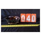 NORTHWOOD CARNIVAL GLASS BOWL GRAPE & GABLE