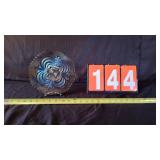 IMPERIAL SCROLL EMBOSSED CARNVIVAL GLASS PLATE