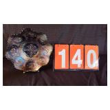 FENTON DRAGON & LOTUS CARNIVAL GLASS BOWL