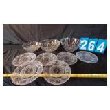GROUP LOT OF CLEAR GLASSWARE