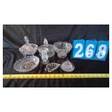 GROUP LOT OF PRESSED GLASS
