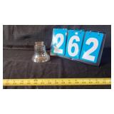CARNIVAL GLASS LIBERTY BELL COIN BANK