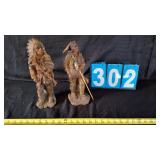 12 ' TALL NATIVE AMERICAN STATUES