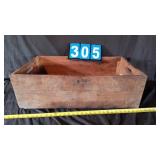 WOOD CRATE 28X17X10