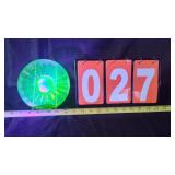URANIUM GLASS SAUCER