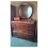 DEPRESSION ERA DRESSER & MIRROR