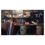 CONTENTS OF SHELVES & BENCH