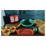 GROUP LOT OF FIESTA WARE DISHES