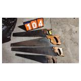 4 HAND SAWS