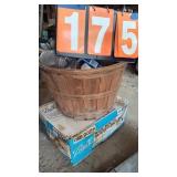 BASKET & BOX OF CANNING JARS
