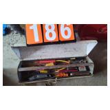 METAL TOOL BOX & CONTENTS