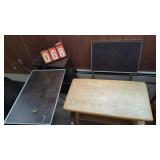 GROUP LOT OF VARIOUS STANDS & TV TRAYS