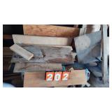 GROUP LOT OF MISC. LUMBER IN GARAGE