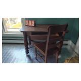 OAK DESK & CHAIR