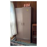 2 DOOR METAL WOREDROBE CABINET