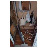 CLOSET CONTENTS CHAIRS, TABLE LEAF, & MISC.