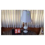 MILK GLASS HOBNAIL LAMP