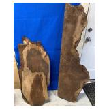 (3) Pieces of Unique Wood Slaps Burl ?