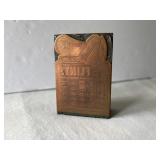 Vintage Laymon's Flints Print Block