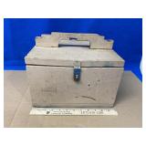 Vintage Wood Box with Contents Drill bits & Acc.