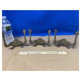 (3) Larger Cast Iron Coat Hooks