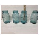 (4) Ball Blue Quart Canning Jars