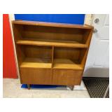 Vintage Book Shelf with 2 doors