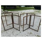 (4) Foldable Free Standing Racks