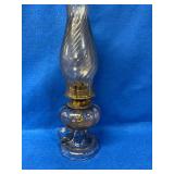 Vintage Clear Oil Lamp With Finger Hold